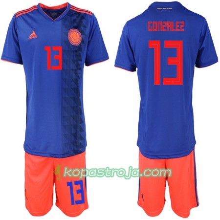 Billiga Fotbollströjor Colombia Gonzalez 13 Barn VM 2018 Borta tröja